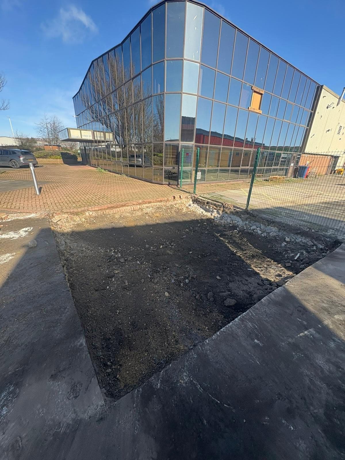 Completed groundworks